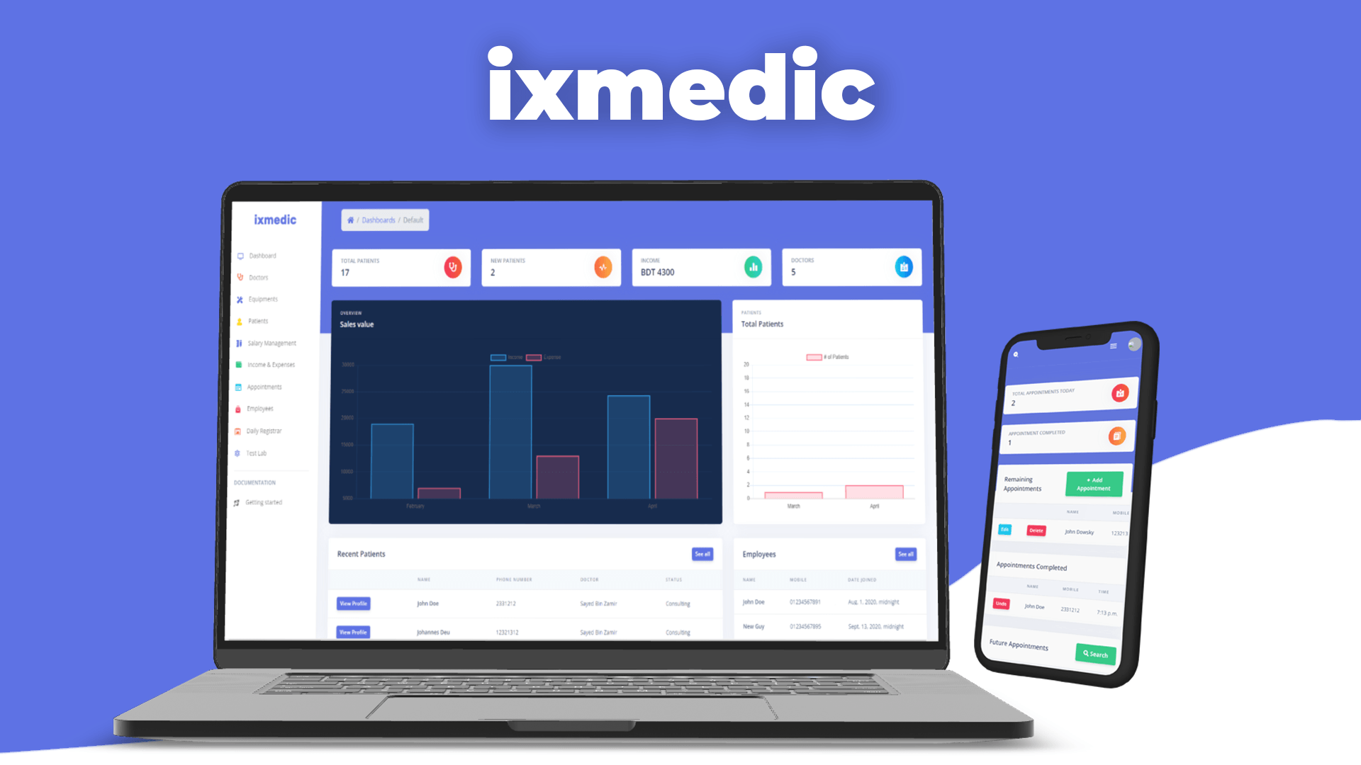 ixmedic - A Web Based Hospital Management Software